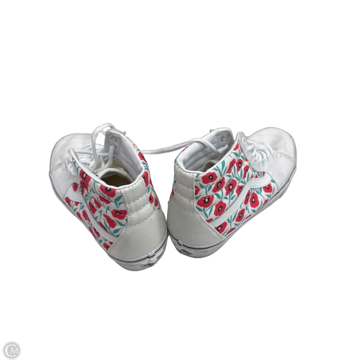 Shoes Sneakers By Vans In Pink & White, Size: 8