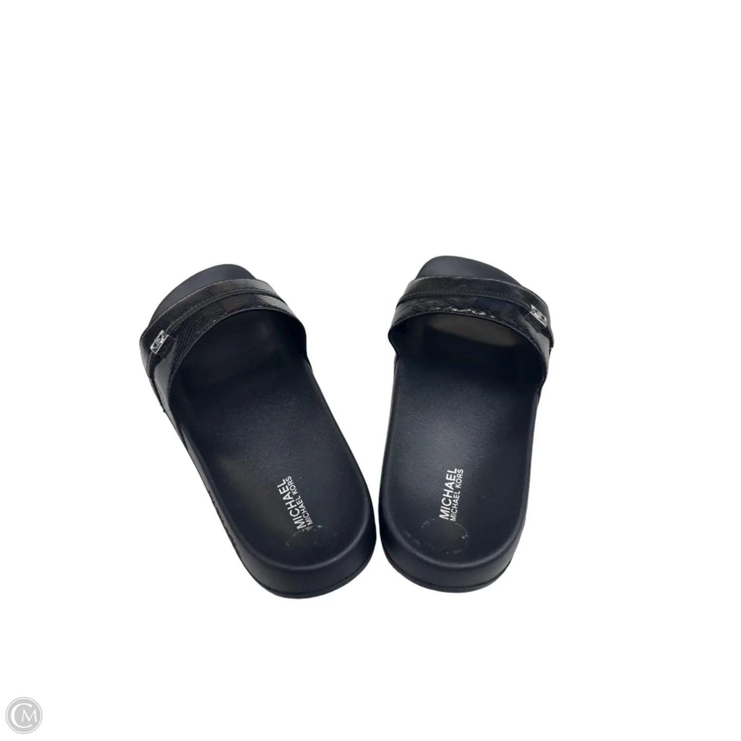 Sandals Flats By Michael By Michael Kors In Black, Size: 9