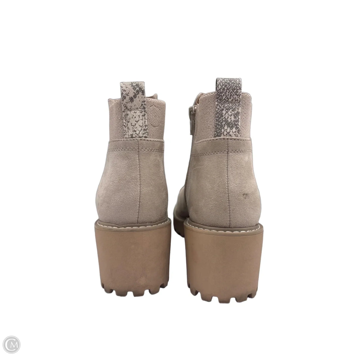 Boots Ankle Heels By Universal Thread In Tan, Size: 9