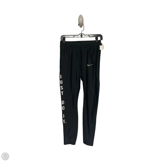 Athletic Leggings By Nike Apparel In Black, Size: M