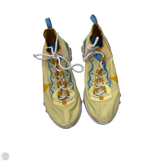 Shoes Athletic By Nike In Blue & Yellow, Size: 10