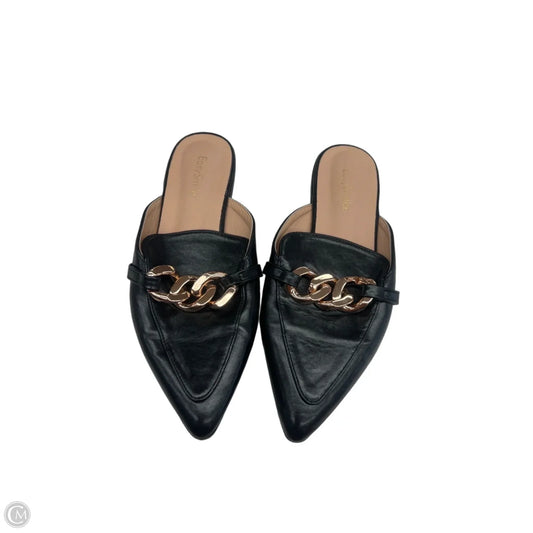 Sandals Flats By Clothes Mentor In Black, Size: 6.5
