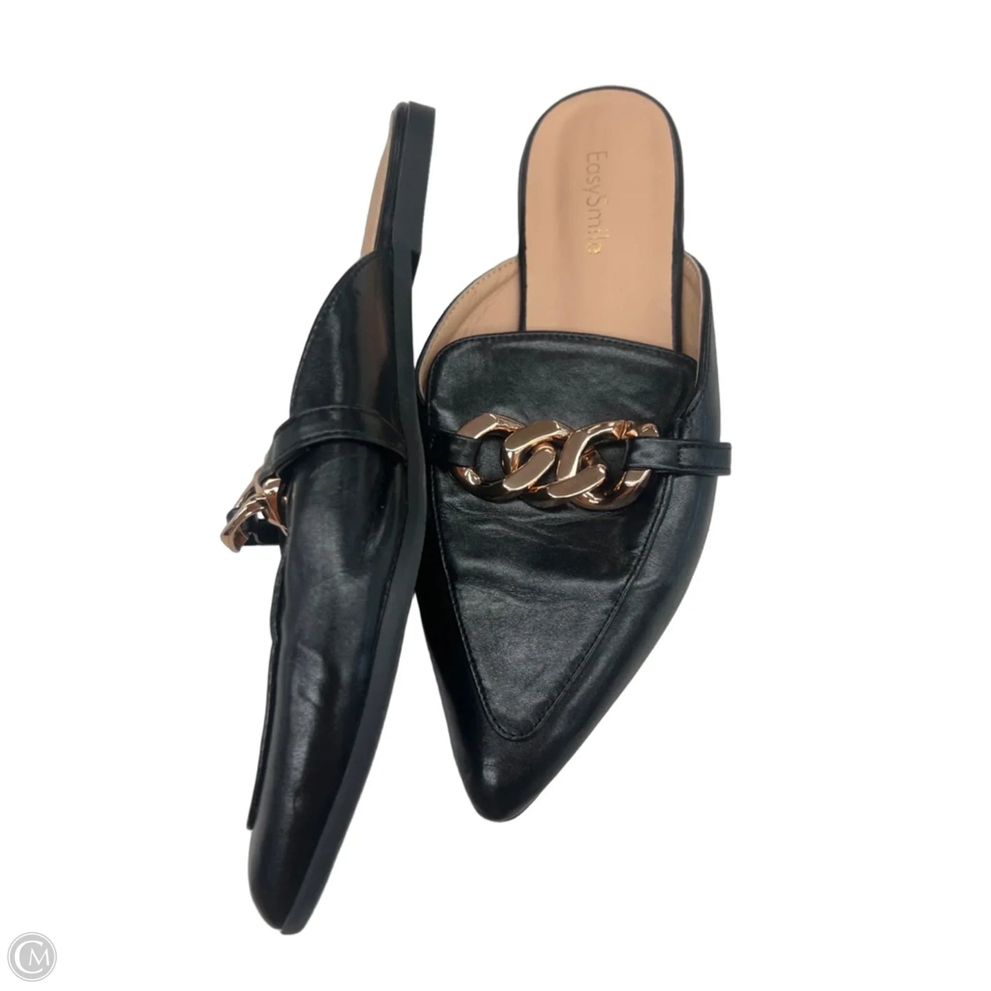 Sandals Flats By Clothes Mentor In Black, Size: 6.5
