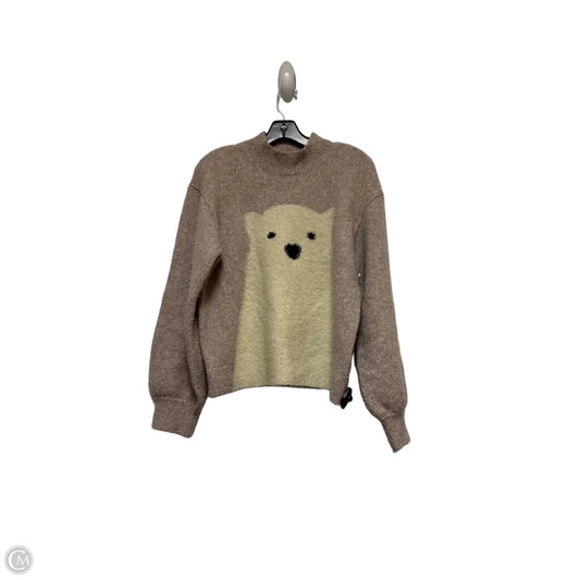 Sweater Designer By Kate Spade In Tan, Size: L