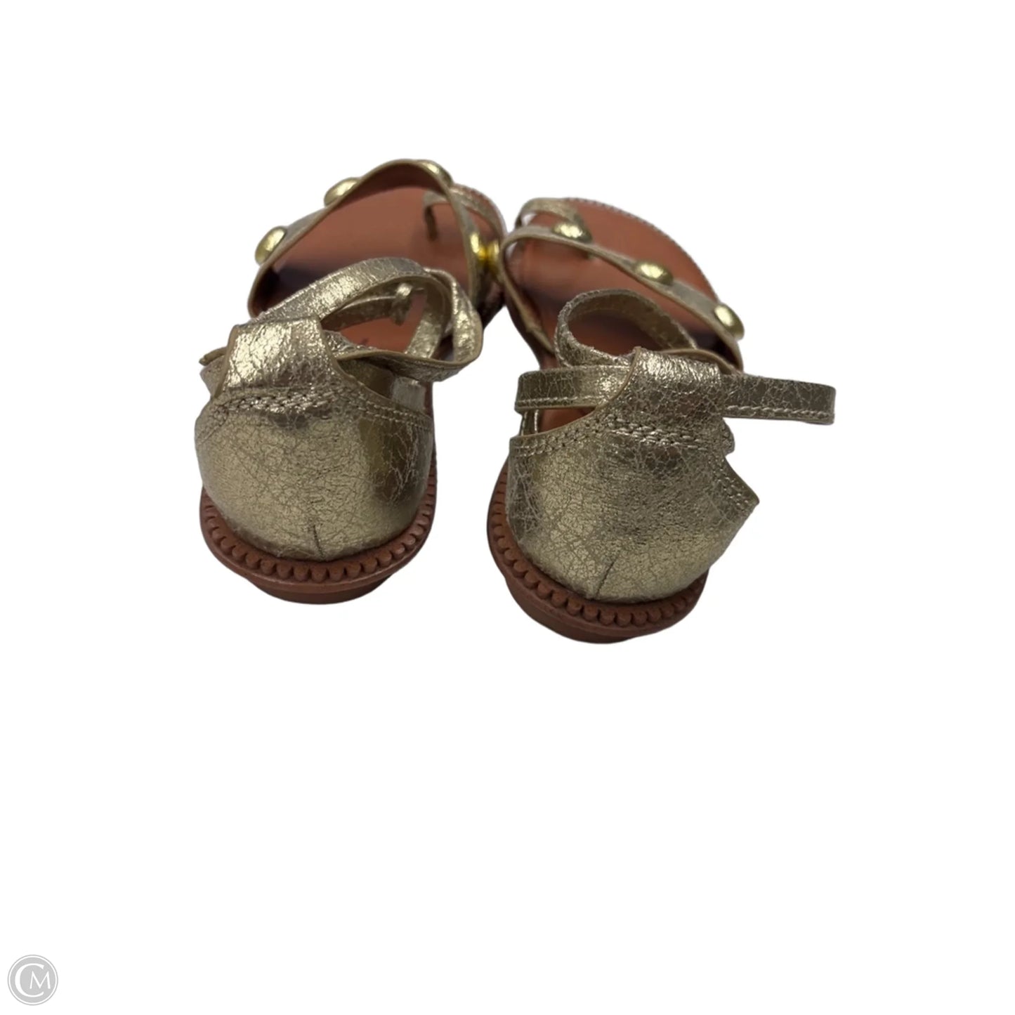 Sandals Flats By Zodiac In Gold, Size: 7.5