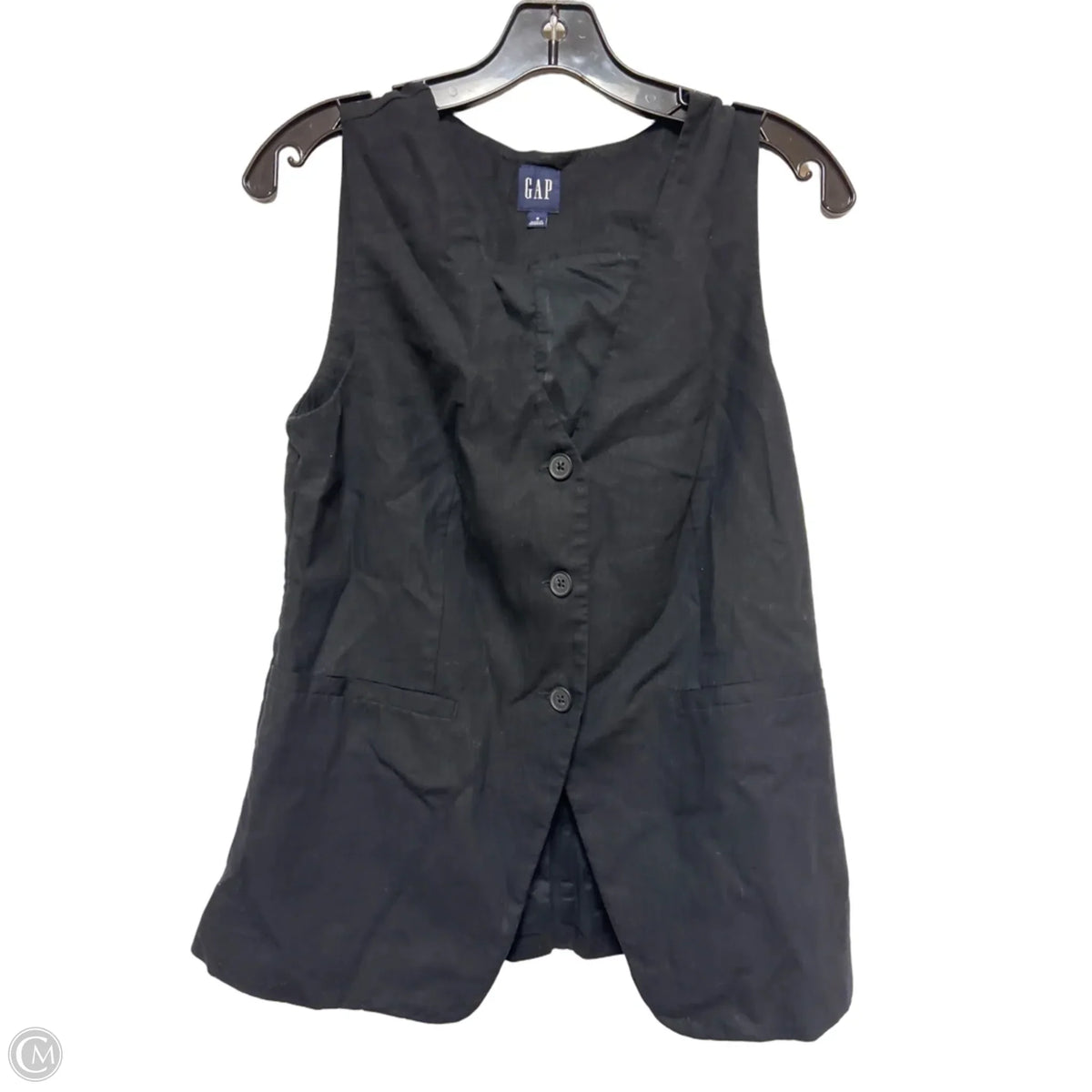 Vest Other By Gap In Black, Size: S