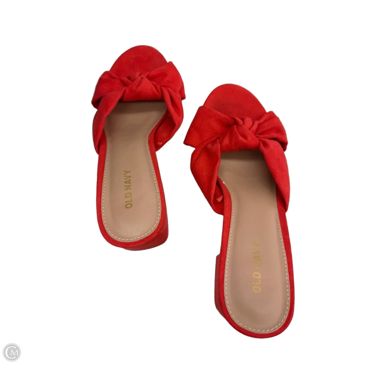Sandals Heels Block By Old Navy In Red, Size: 9