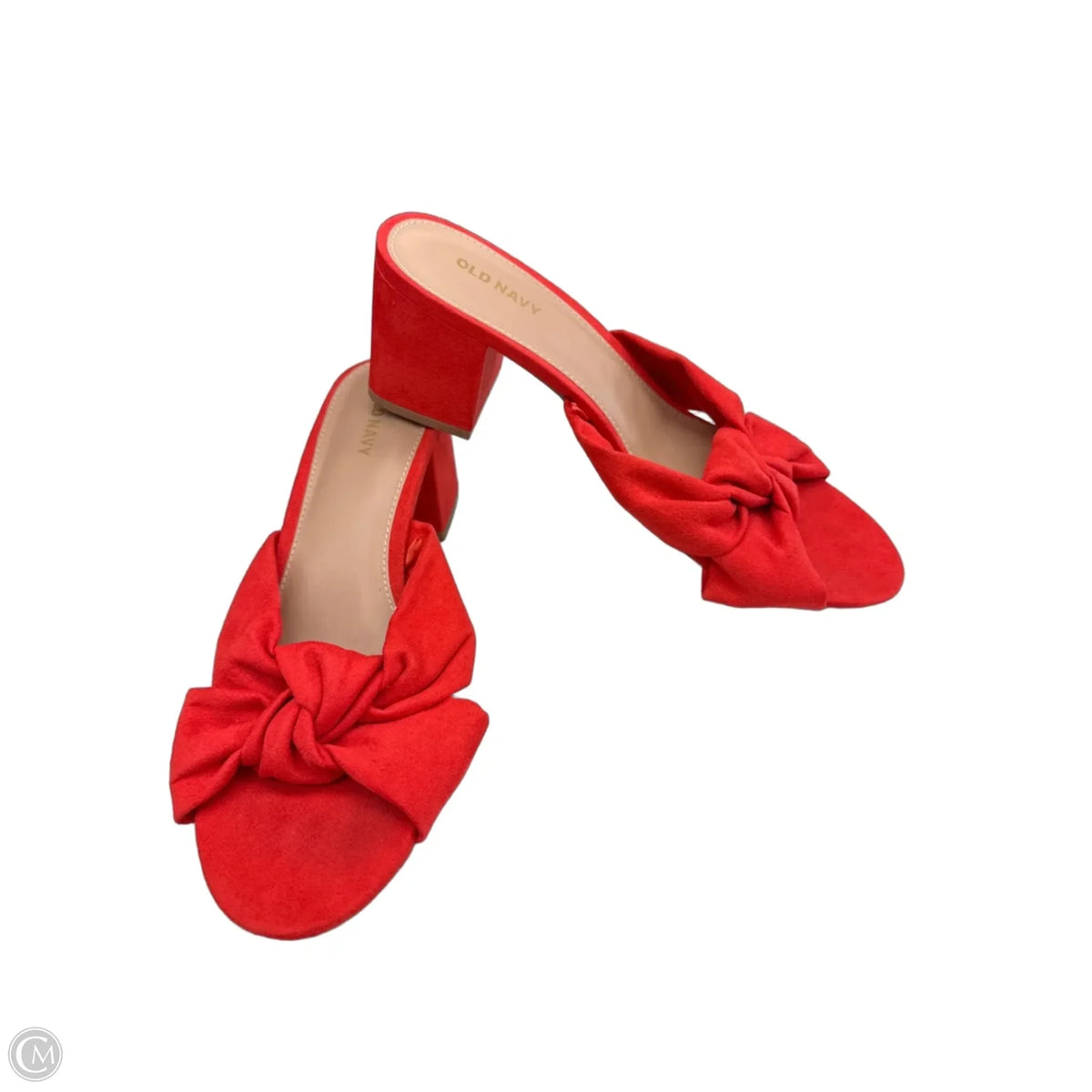 Sandals Heels Block By Old Navy In Red, Size: 9