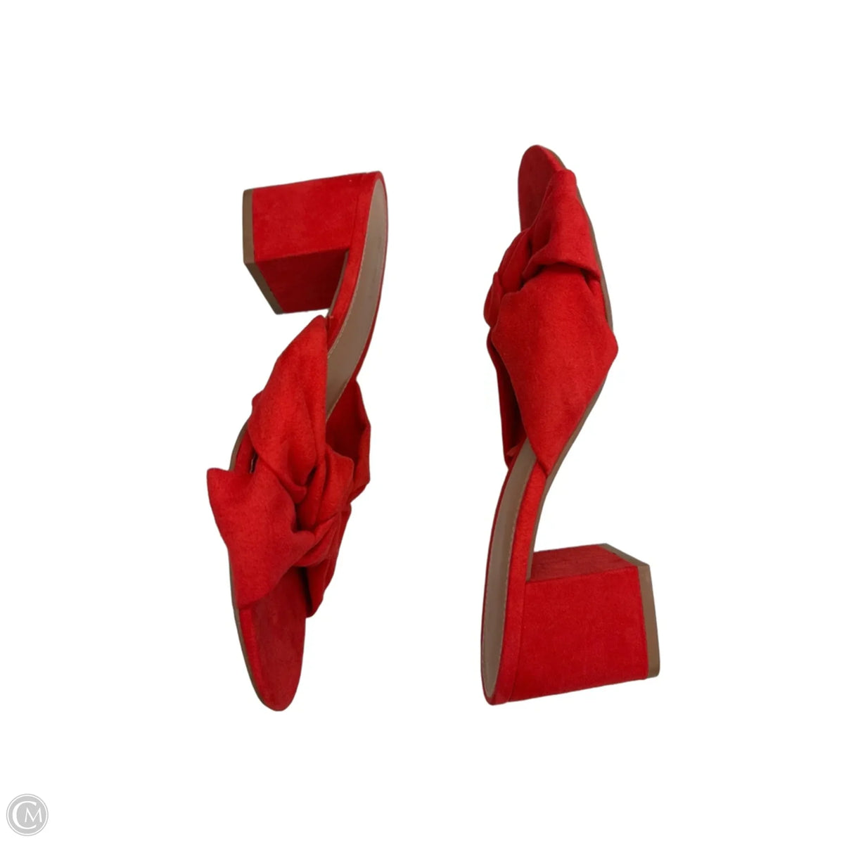 Sandals Heels Block By Old Navy In Red, Size: 9