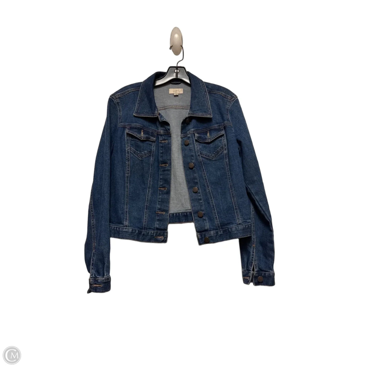 Jacket Denim By Loft In Blue Denim, Size: S