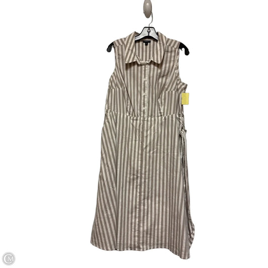Dress Casual Midi By Torrid In Striped Pattern, Size: Xl