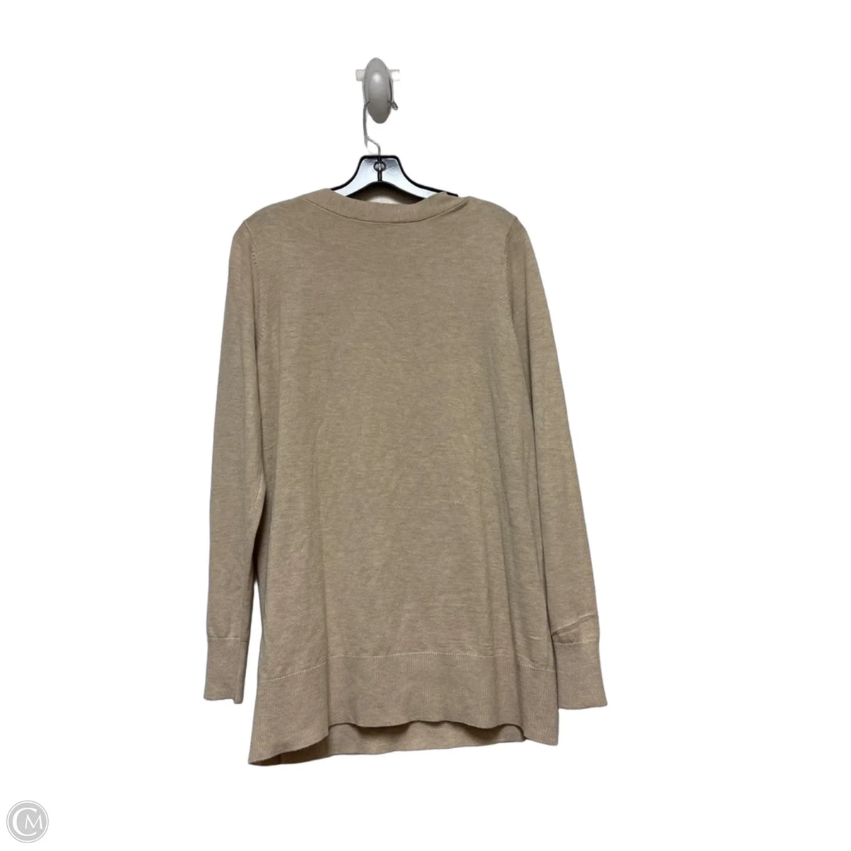 Top Long Sleeve By Loft In Beige, Size: M