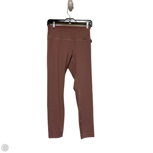 Athletic Leggings By Lululemon In Mauve, Size: 8