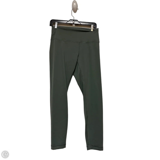 Athletic Leggings By Lululemon In Green, Size: 10