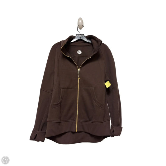 Athletic Jacket By Lululemon In Brown, Size: S