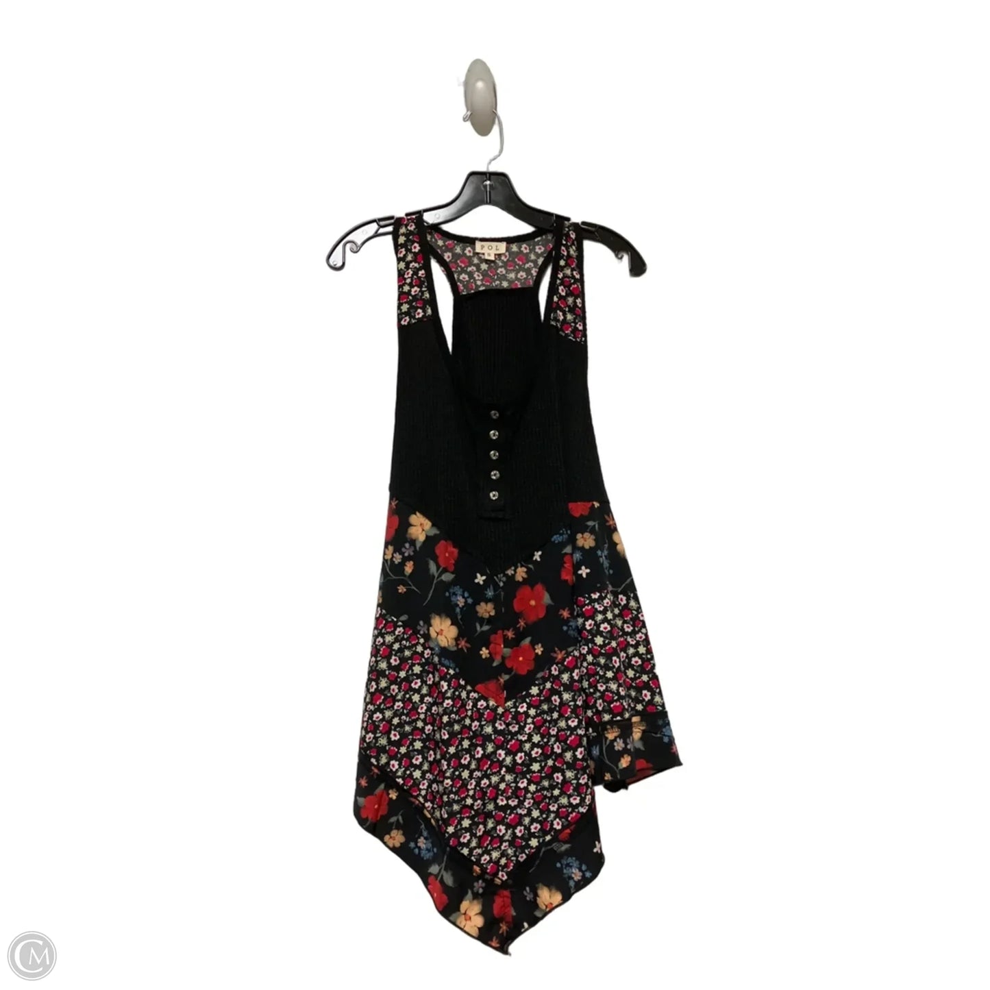 Top Sleeveless By Pol In Floral Print, Size: S