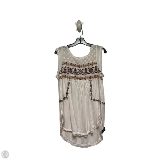 Top Sleeveless By Free People In Pink & Red, Size: S