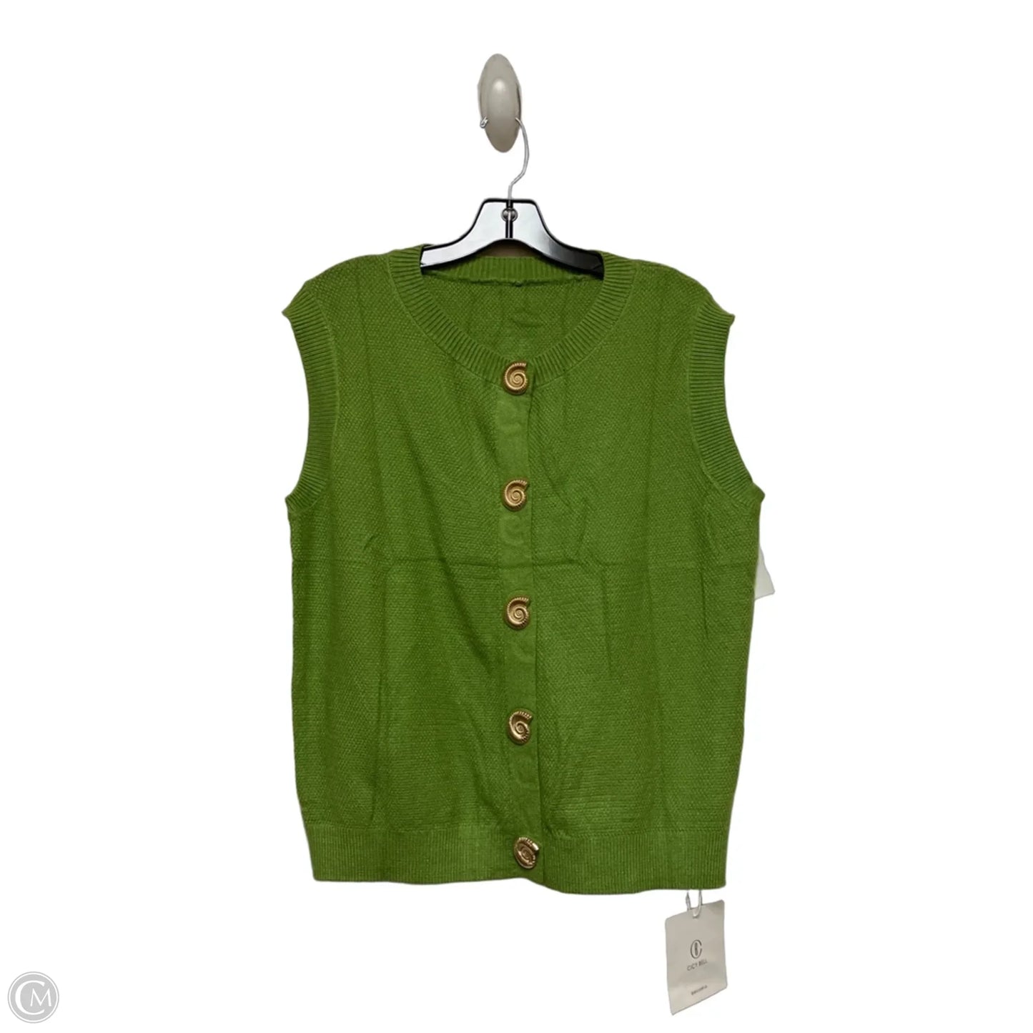 Top Sleeveless By Clothes Mentor In Green, Size: M