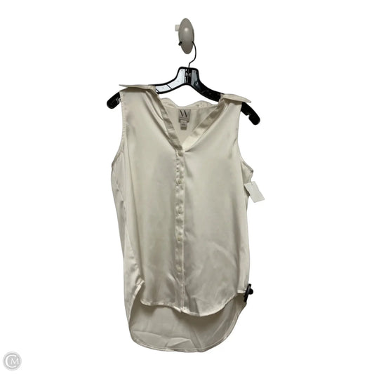 Top Sleeveless By Worthington In Cream, Size: S