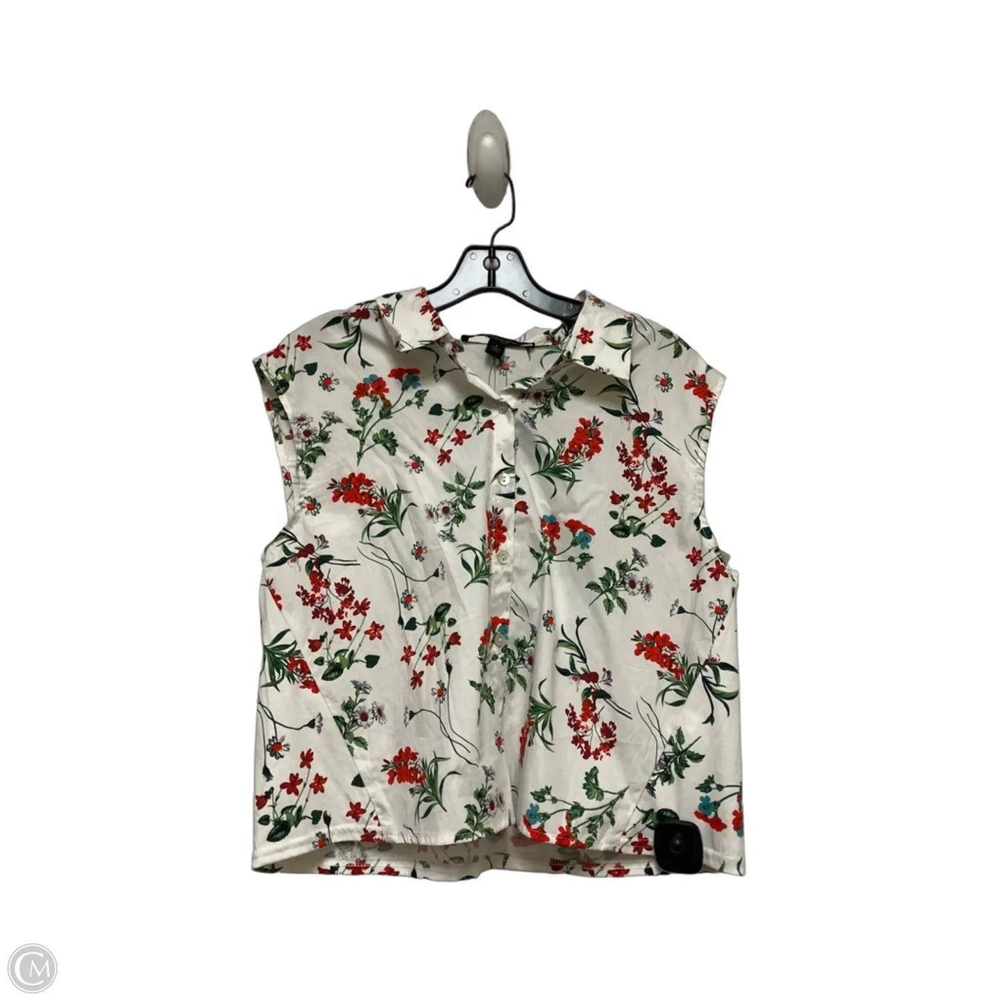 Top Sleeveless By Marc New York In Floral Print, Size: S