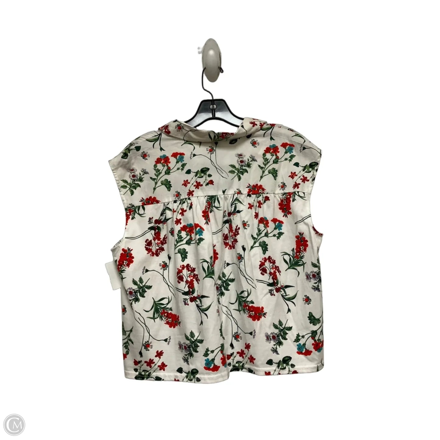 Top Sleeveless By Marc New York In Floral Print, Size: S