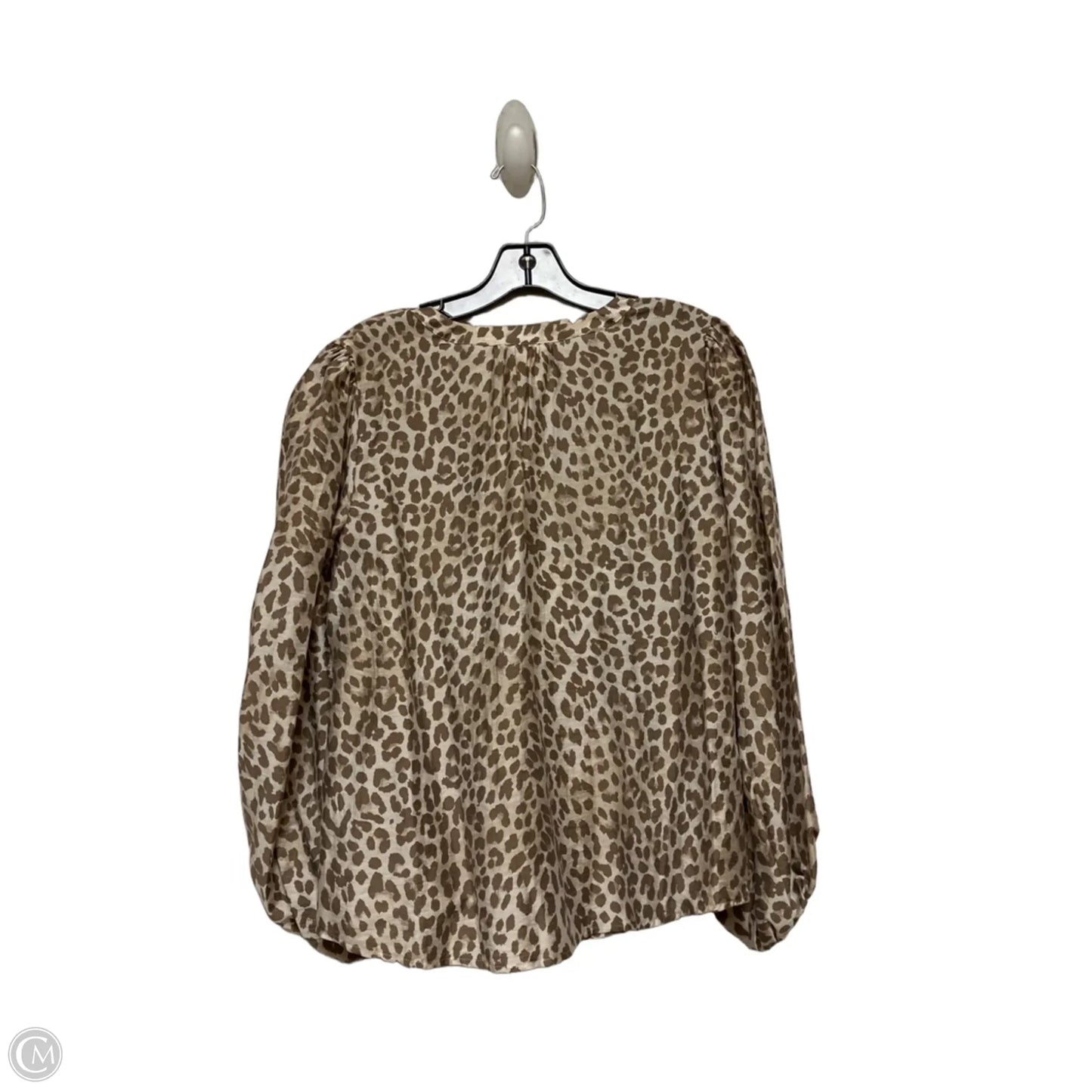 Top Long Sleeve By Ana In Animal Print, Size: L