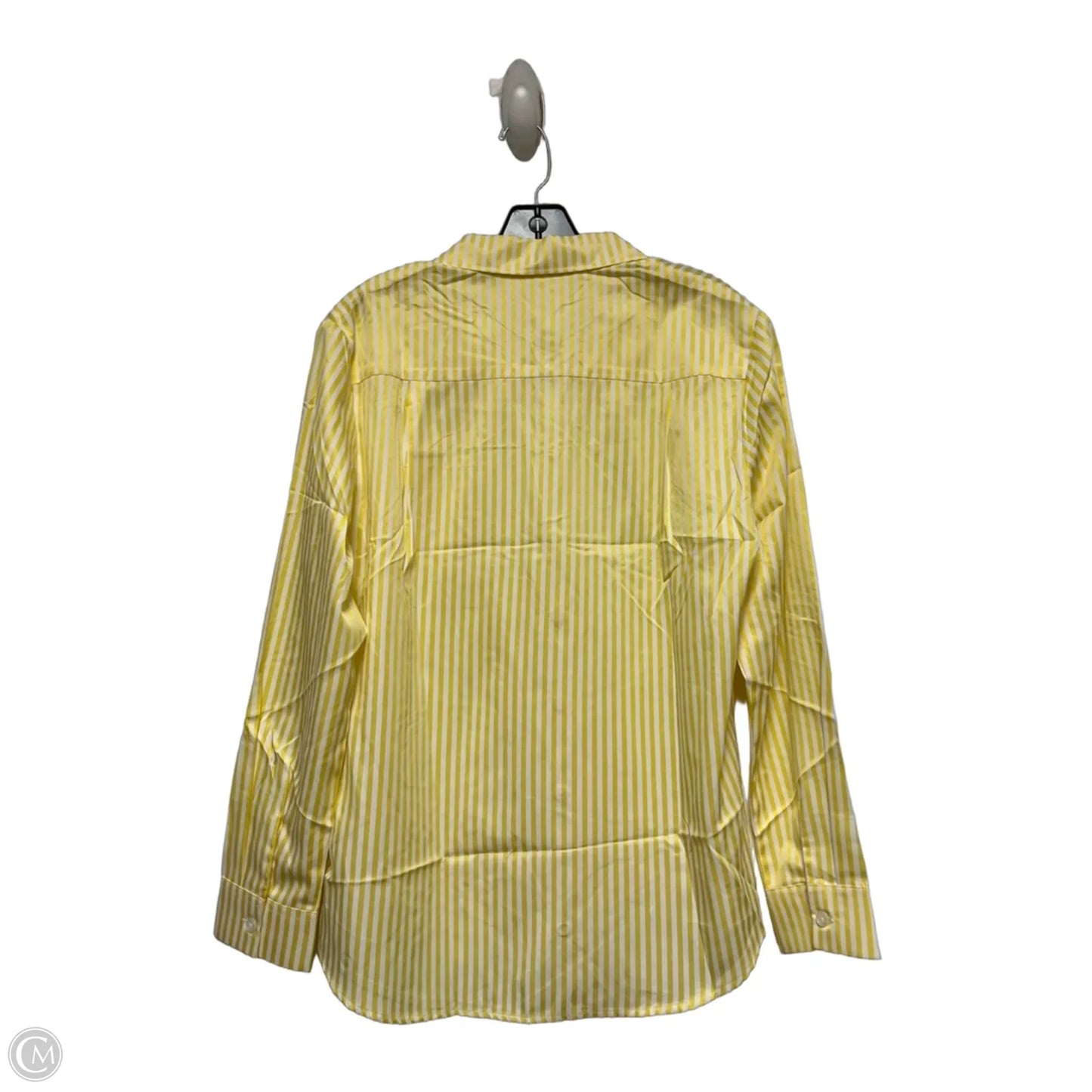 Top Long Sleeve By Clothes Mentor In Striped Pattern, Size: M
