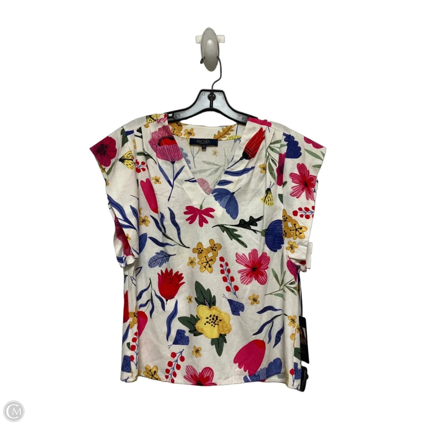 Top Short Sleeve By Rachel Roy In Floral Print, Size: S