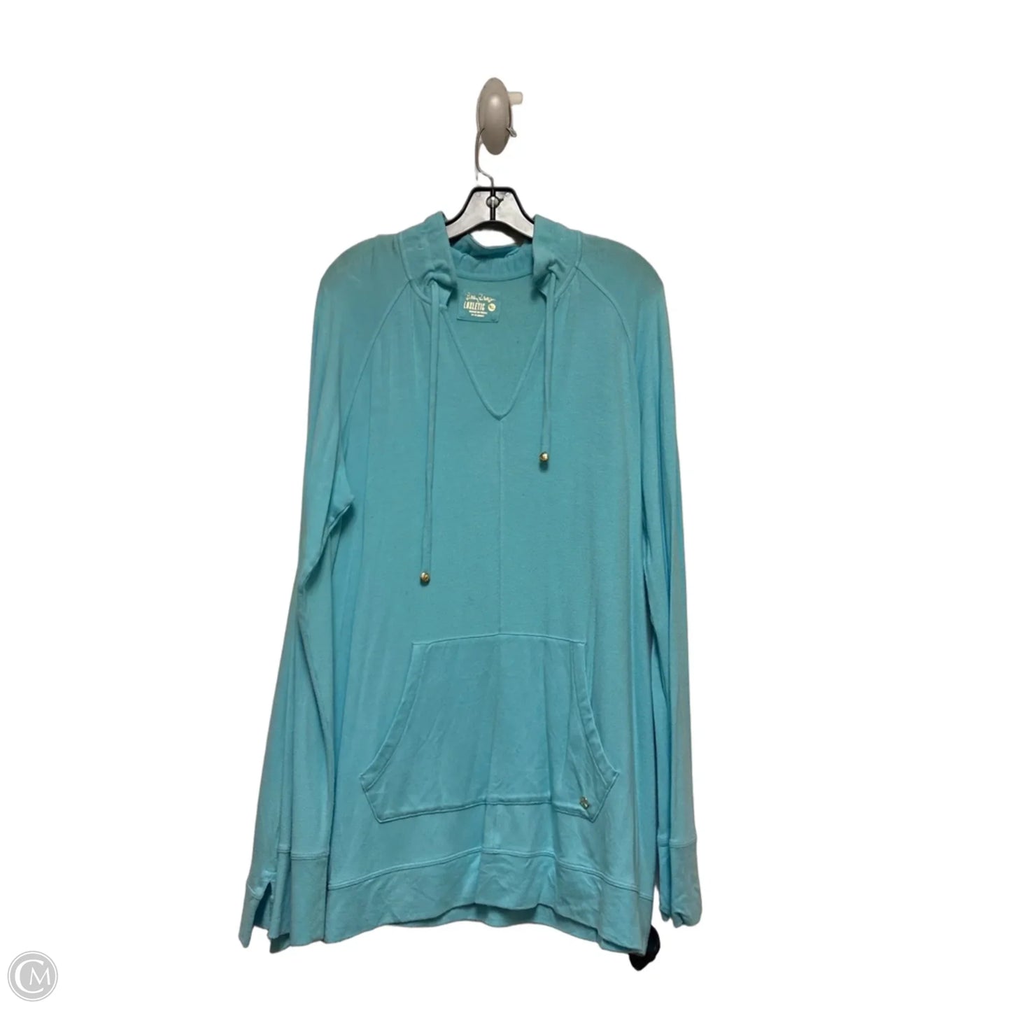 Top Long Sleeve Designer By Lilly Pulitzer In Blue, Size: Xl