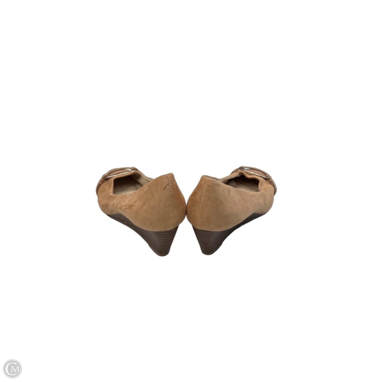 Sandals Heels Wedge By Dexter In Tan, Size: 9