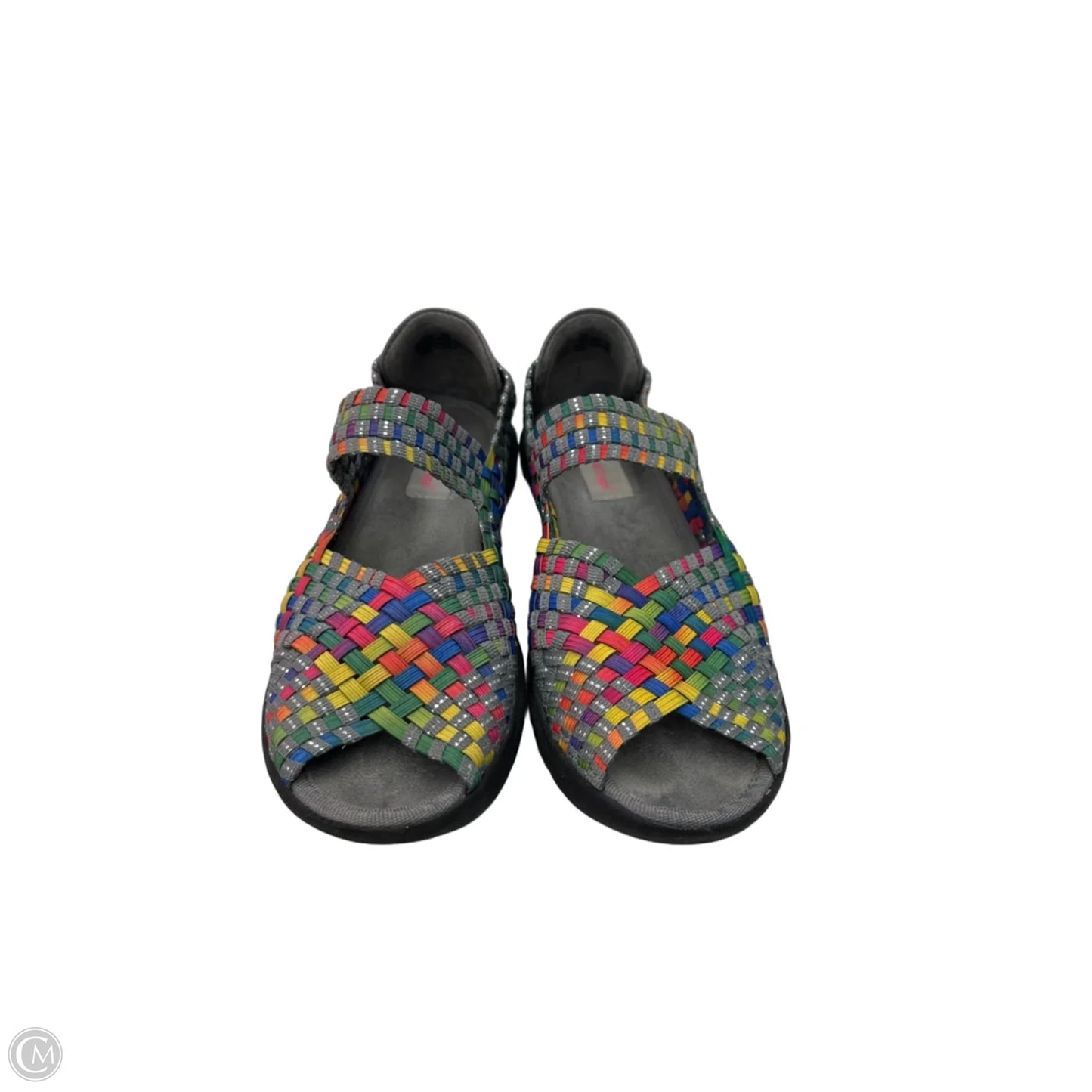 Sandals Flats By Bare Traps In Rainbow Print, Size: 7