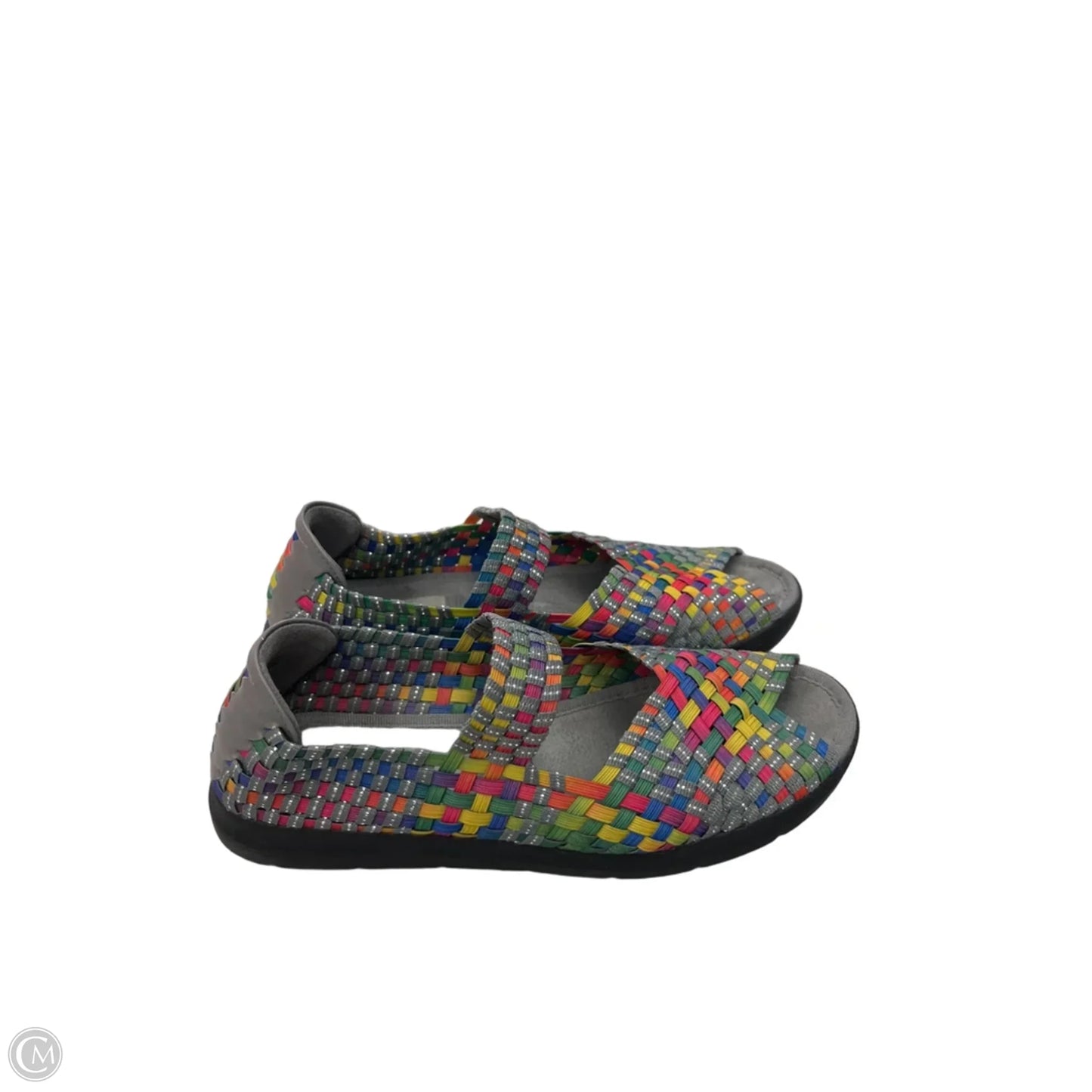 Sandals Flats By Bare Traps In Rainbow Print, Size: 7