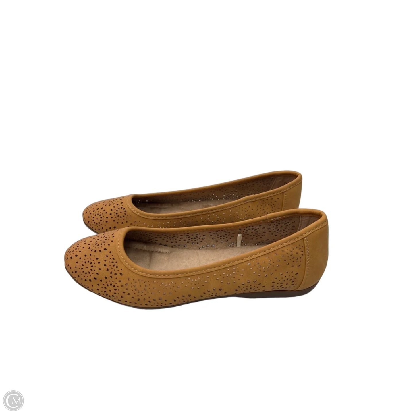 Sandals Flats By Clothes Mentor In Yellow, Size: 7