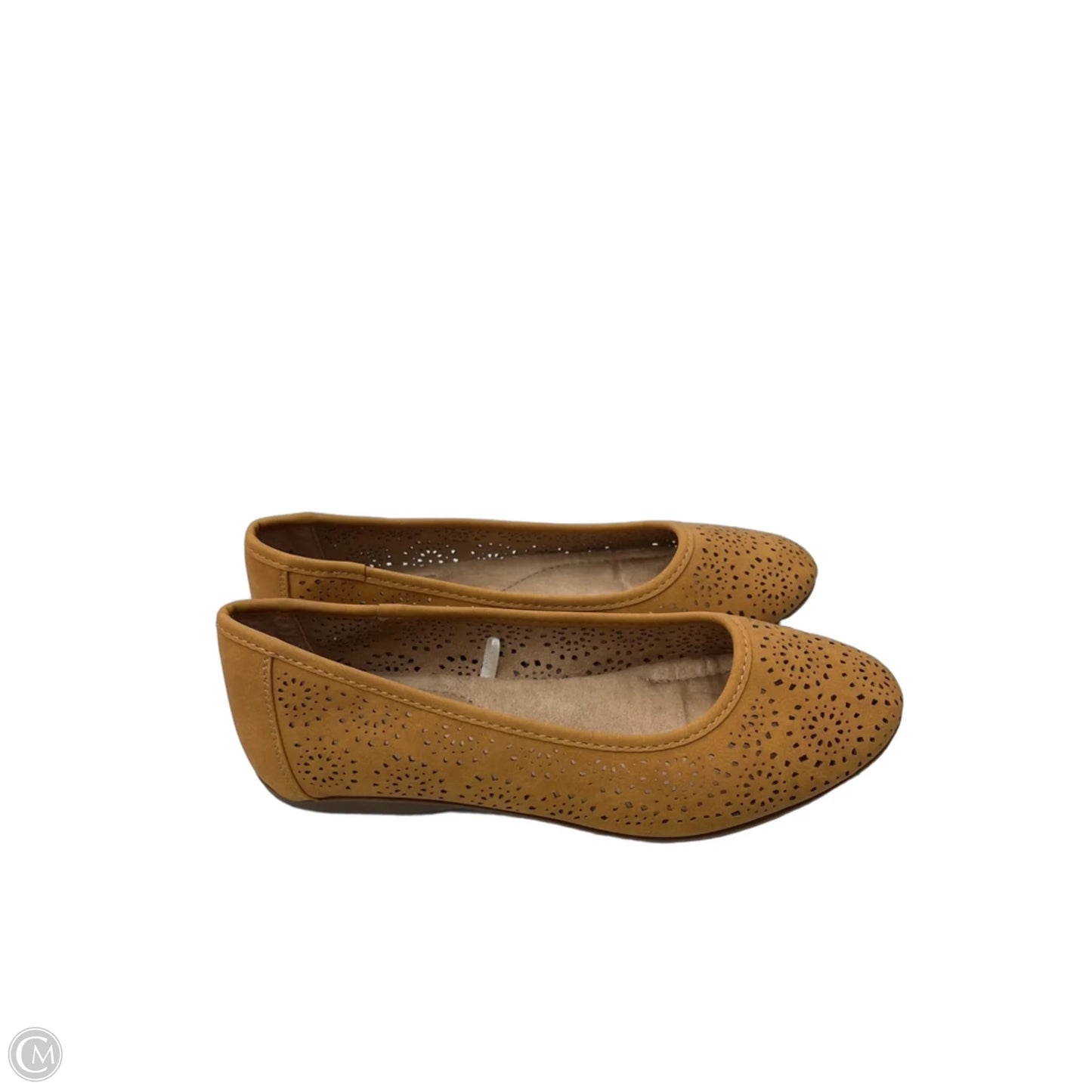 Sandals Flats By Clothes Mentor In Yellow, Size: 7