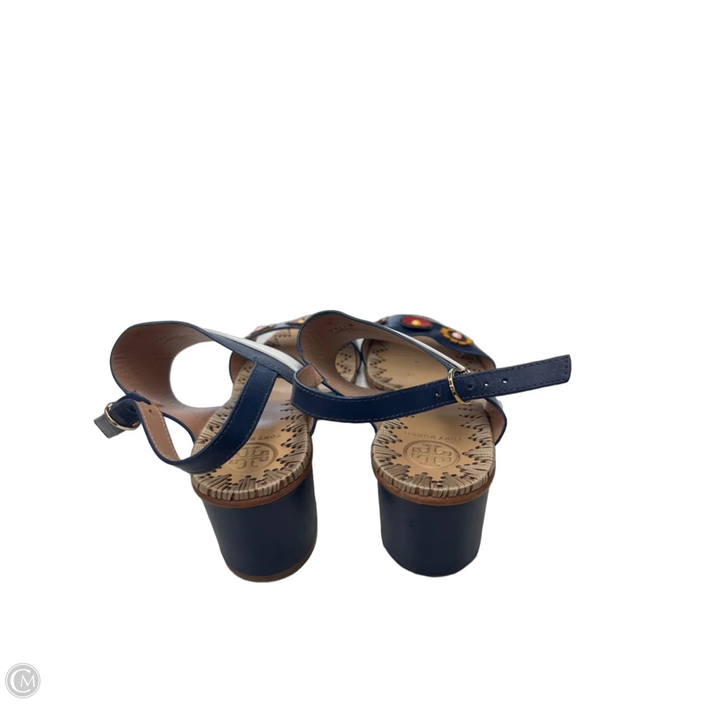 Sandals Designer By Tory Burch In Blue, Size: 7