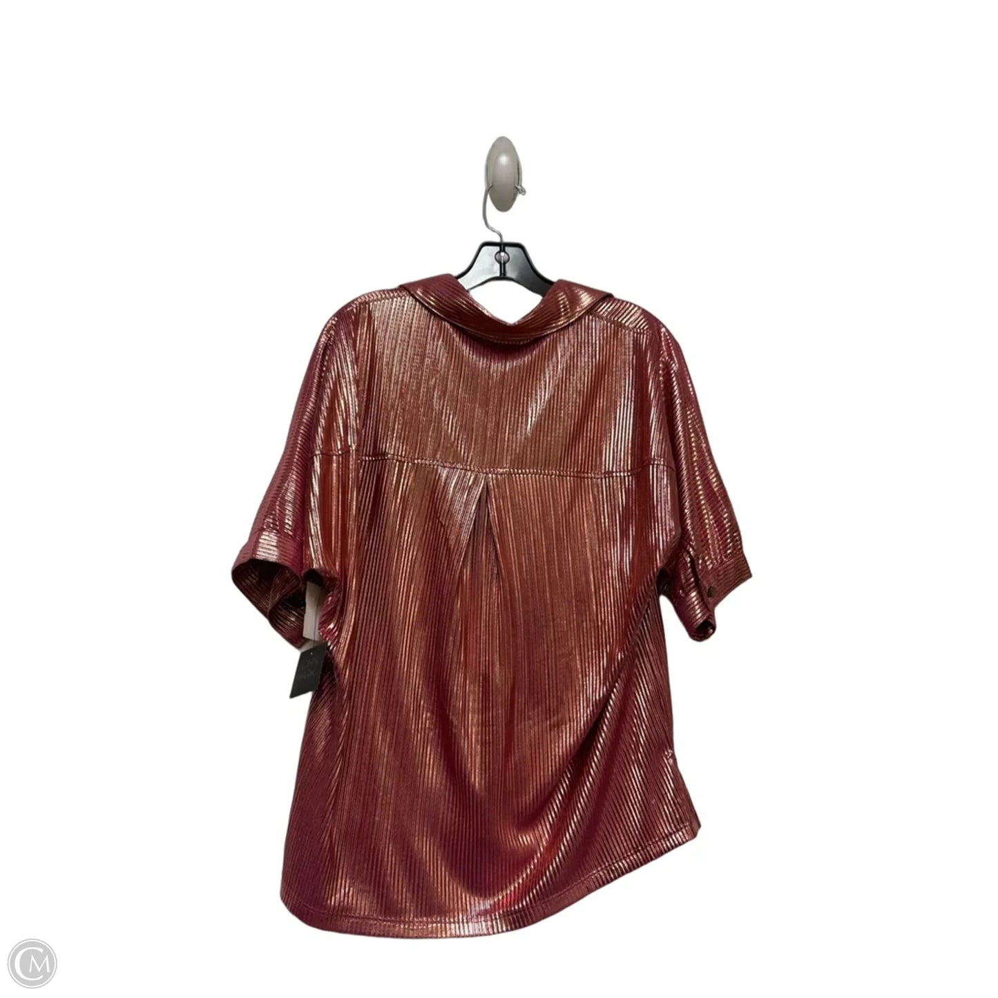 Top Short Sleeve By John Mark In Pink, Size: S