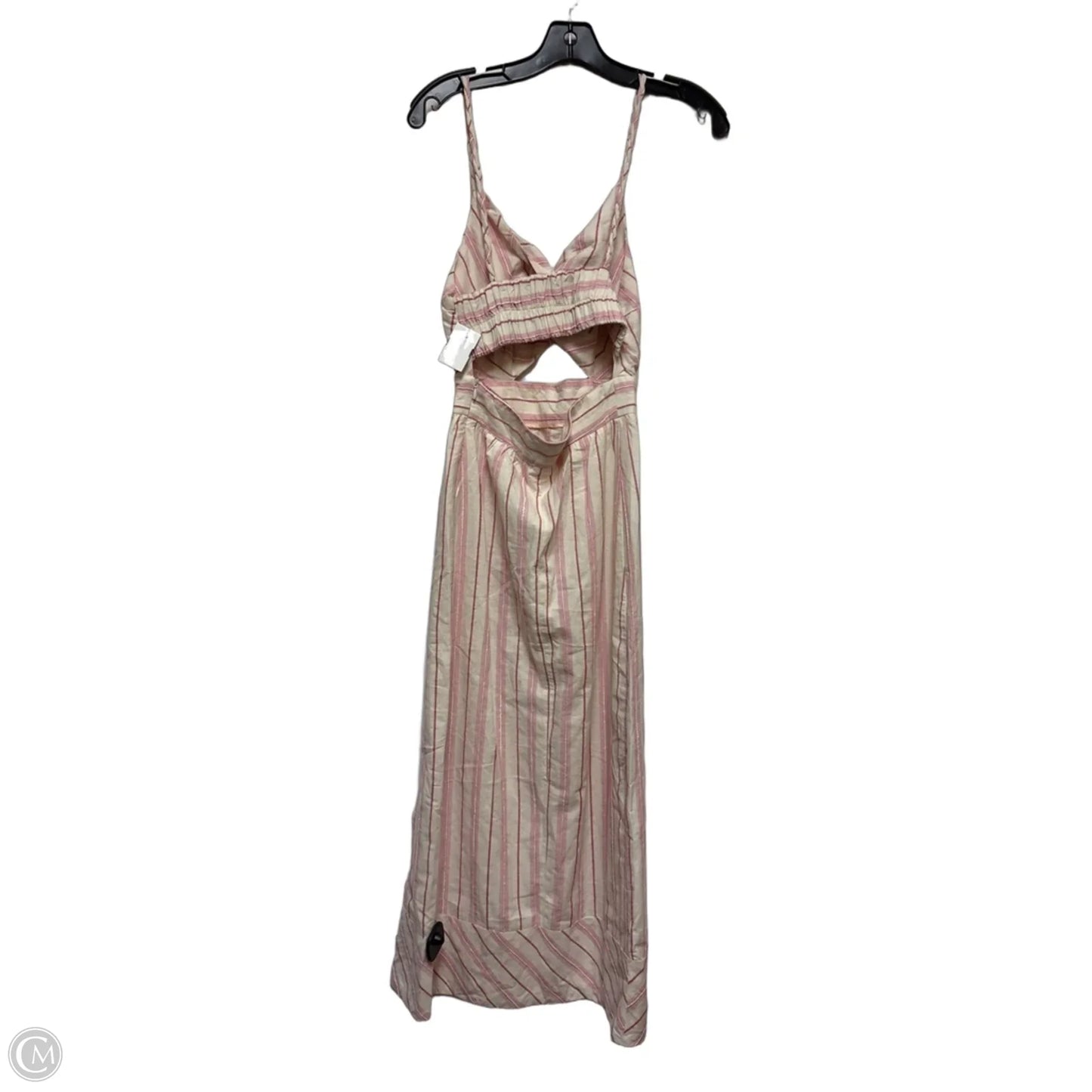 Dress Casual Midi By Clothes Mentor In Cream & Pink, Size: Xs