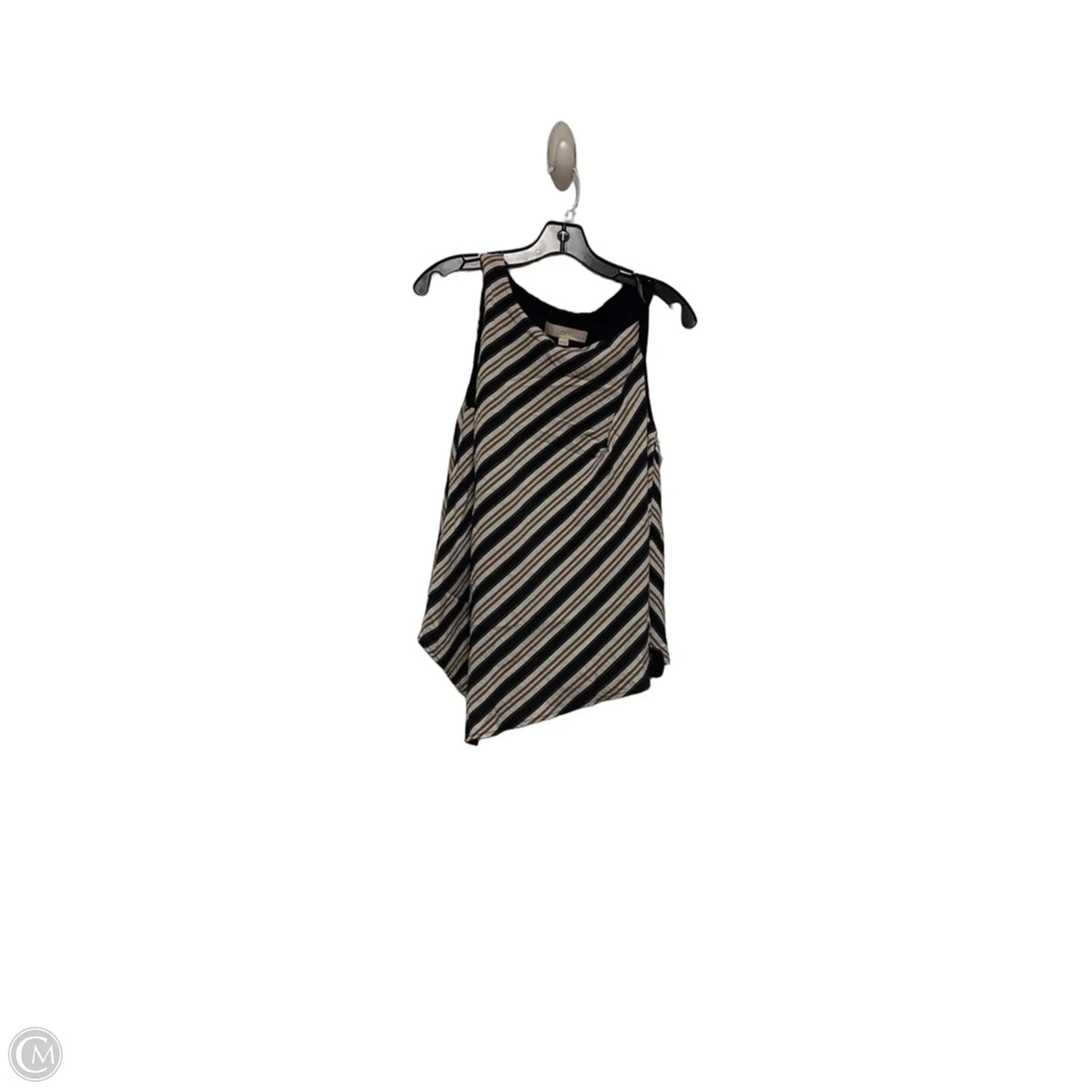 Top Sleeveless By Loft In Striped Pattern, Size: M
