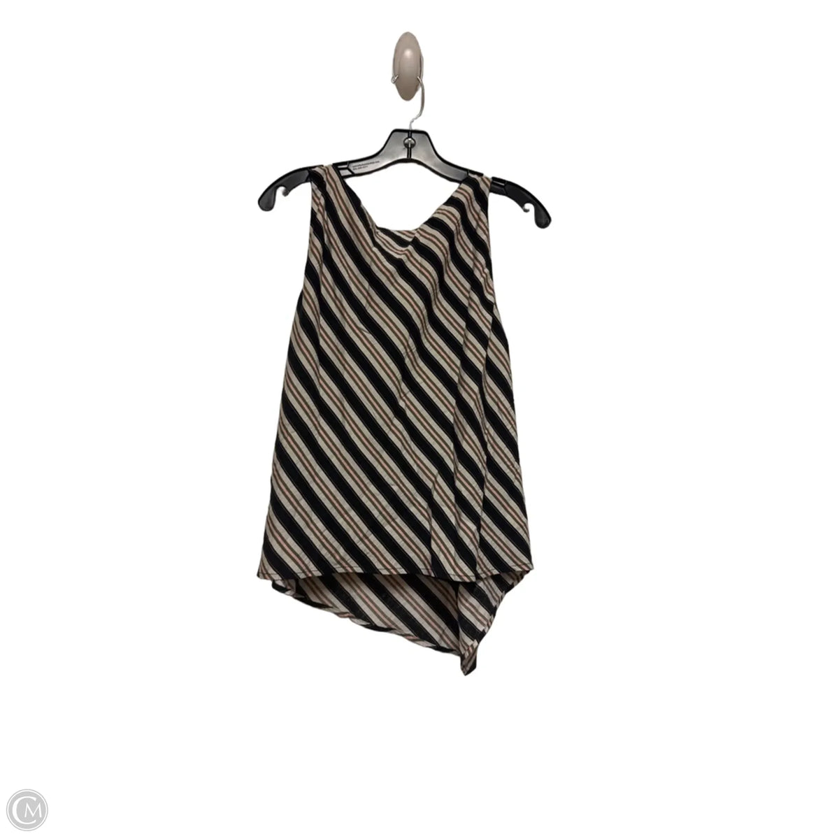 Top Sleeveless By Loft In Striped Pattern, Size: M