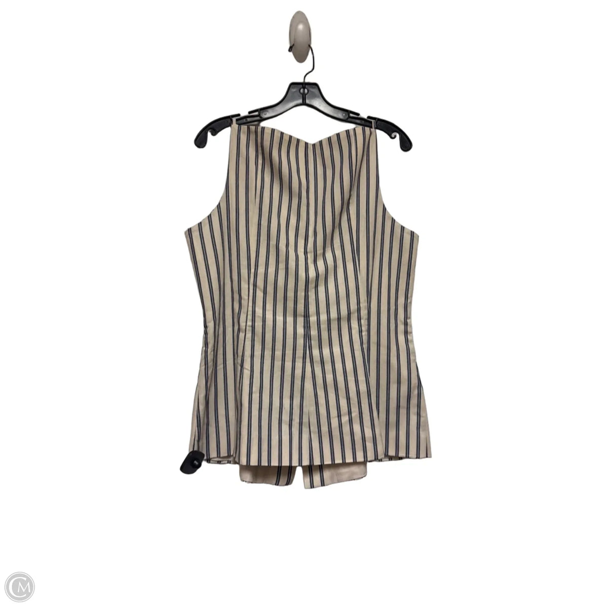 Top Sleeveless By Maeve In Striped Pattern, Size: L