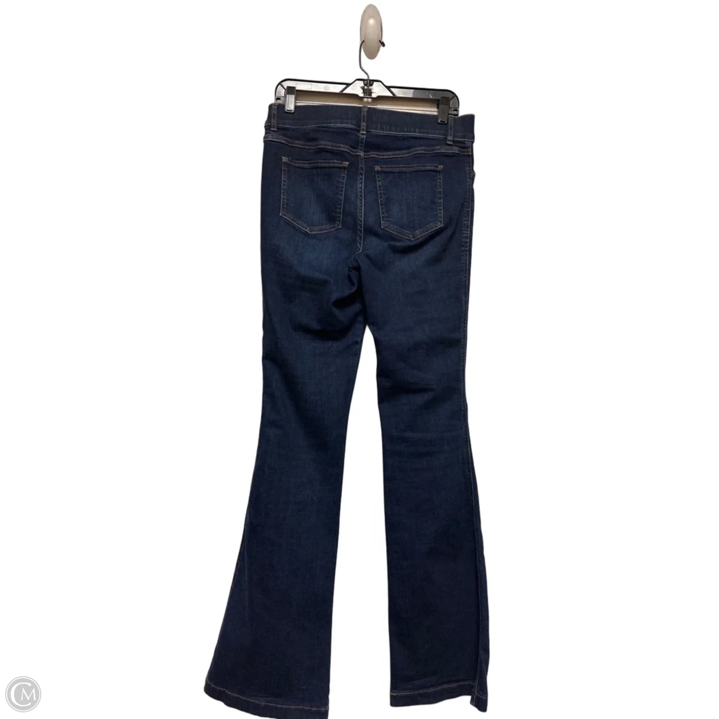 Jeans Flared By Spanx In Blue Denim, Size: 8