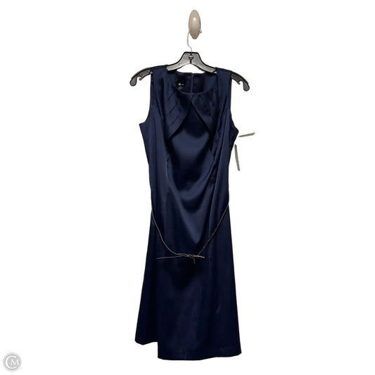 Dress Casual Short By Ab Studio In Navy, Size: Xl