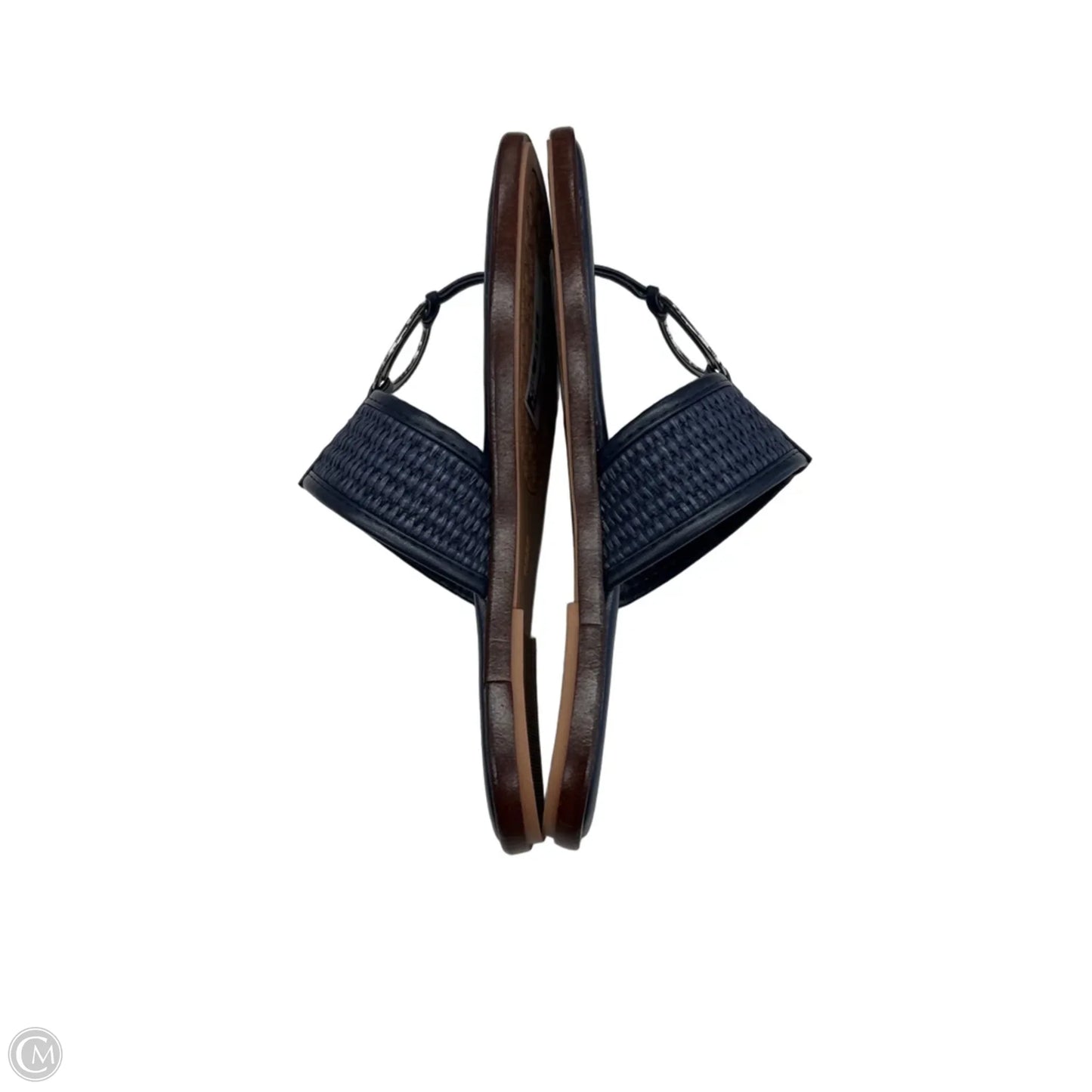 Sandals Flats By Italian Shoemakers In Blue, Size: 6