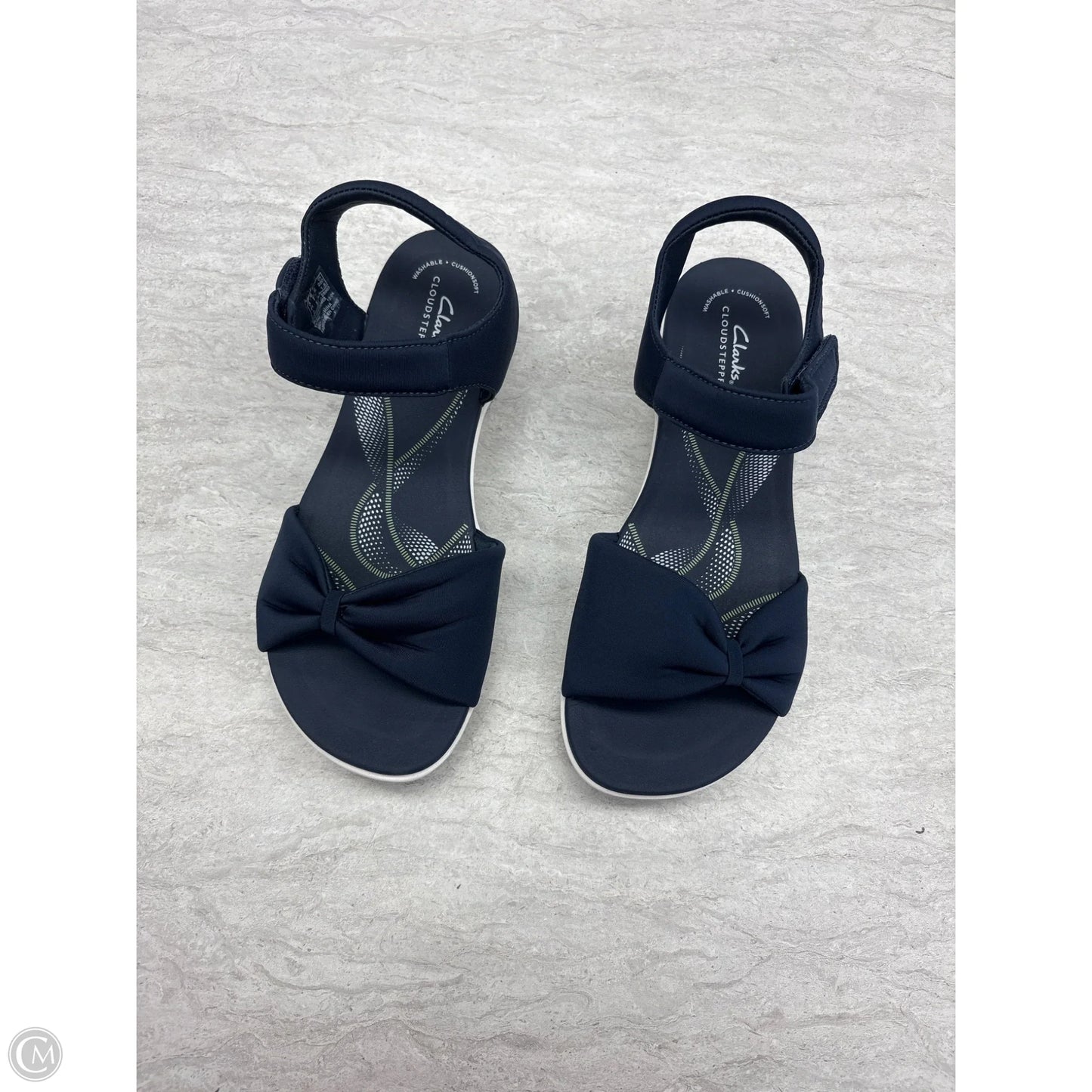 Sandals Flats By Clarks In Blue, Size: 9