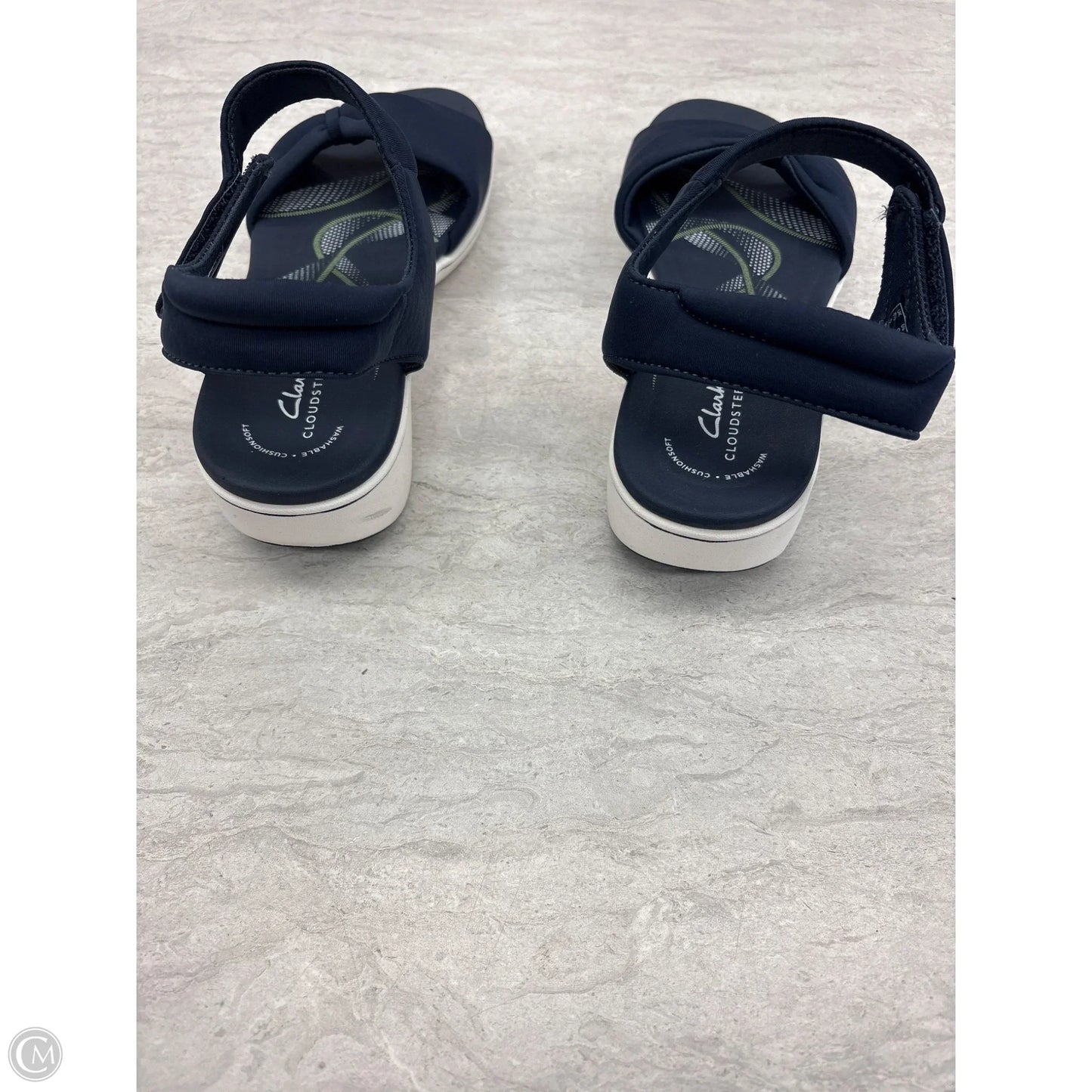 Sandals Flats By Clarks In Blue, Size: 9