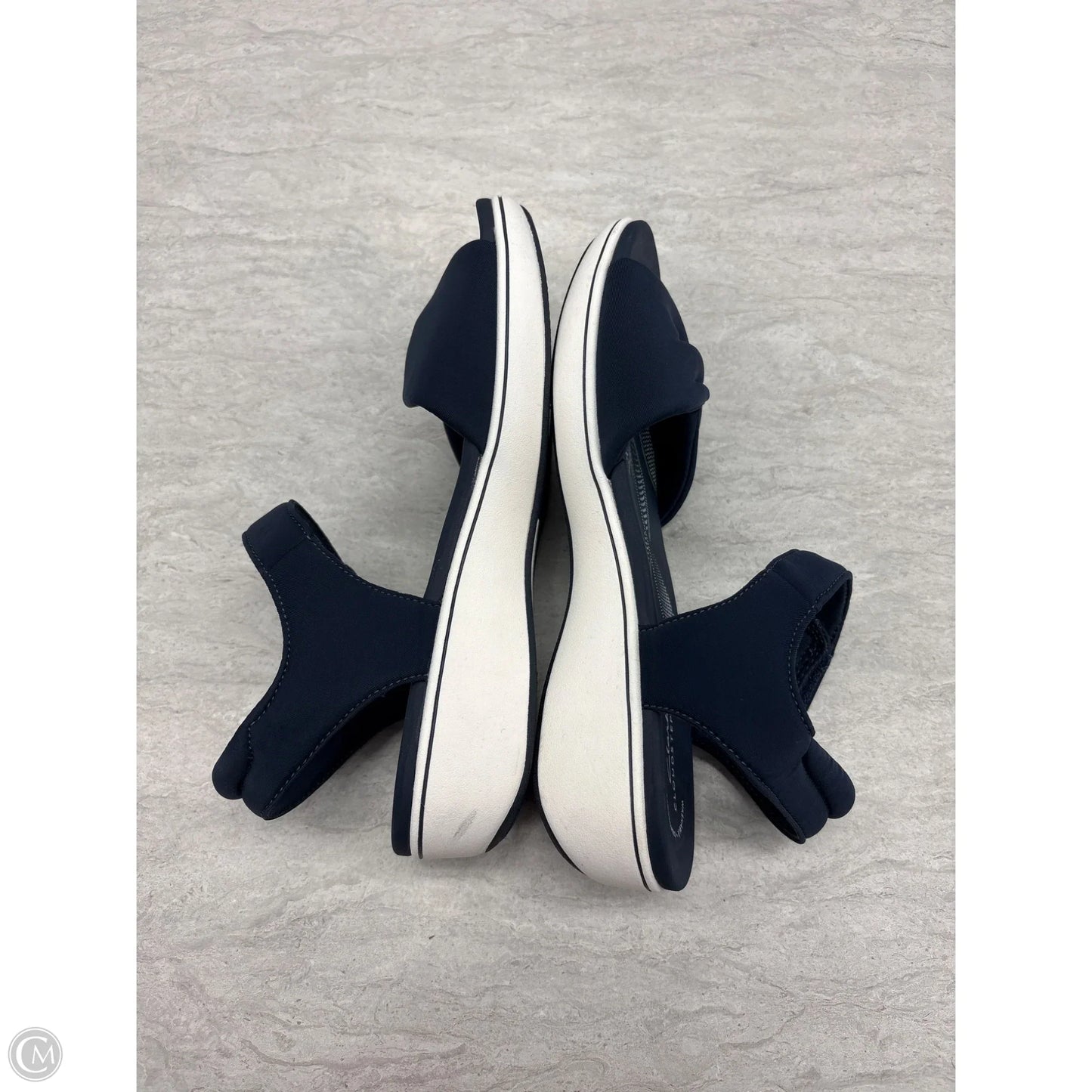 Sandals Flats By Clarks In Blue, Size: 9