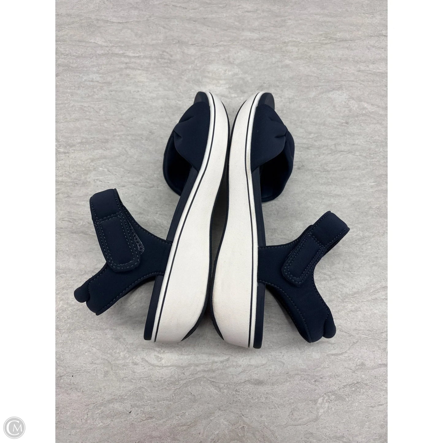 Sandals Flats By Clarks In Blue, Size: 9