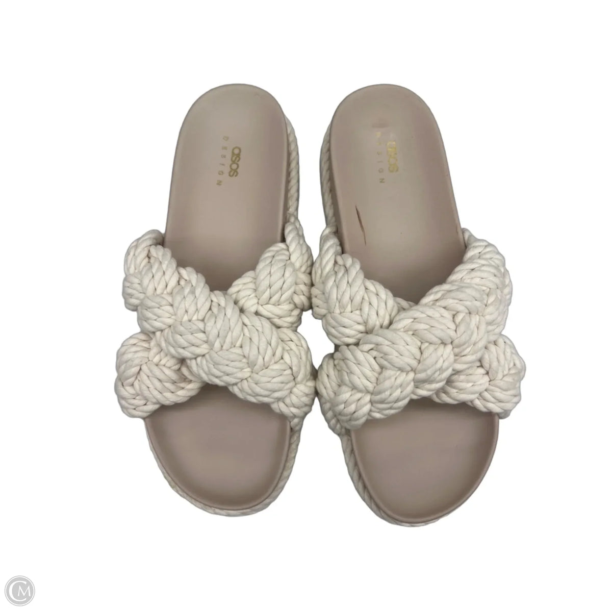 Sandals Flats By Asos In Beige, Size: 9
