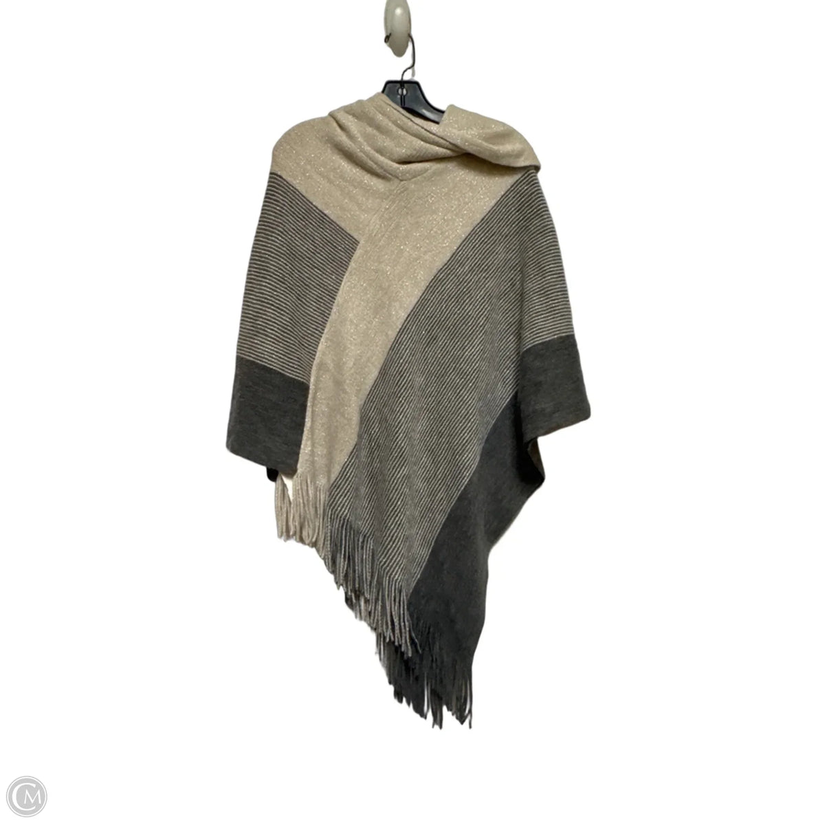 Shawl By Chicos In Striped Pattern, Size: Osfm