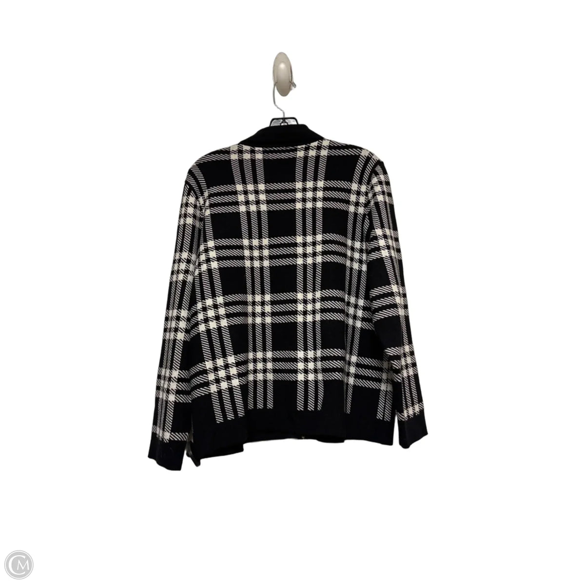 Jacket Other By Anne Klein In Black & White, Size: L